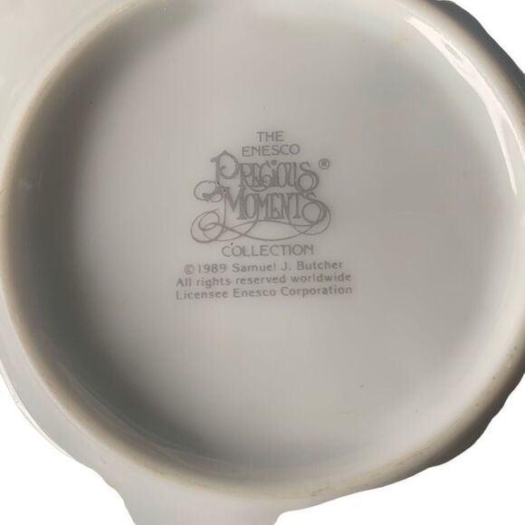 Vintage 1989 Enesco Precious Moments Plate April #65013 Classic Style Display - Picture 8 of 9